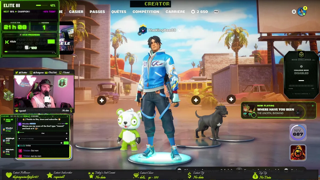 88KingBee88 Fortnite: Playing Battle Royal Zero Build ^^
