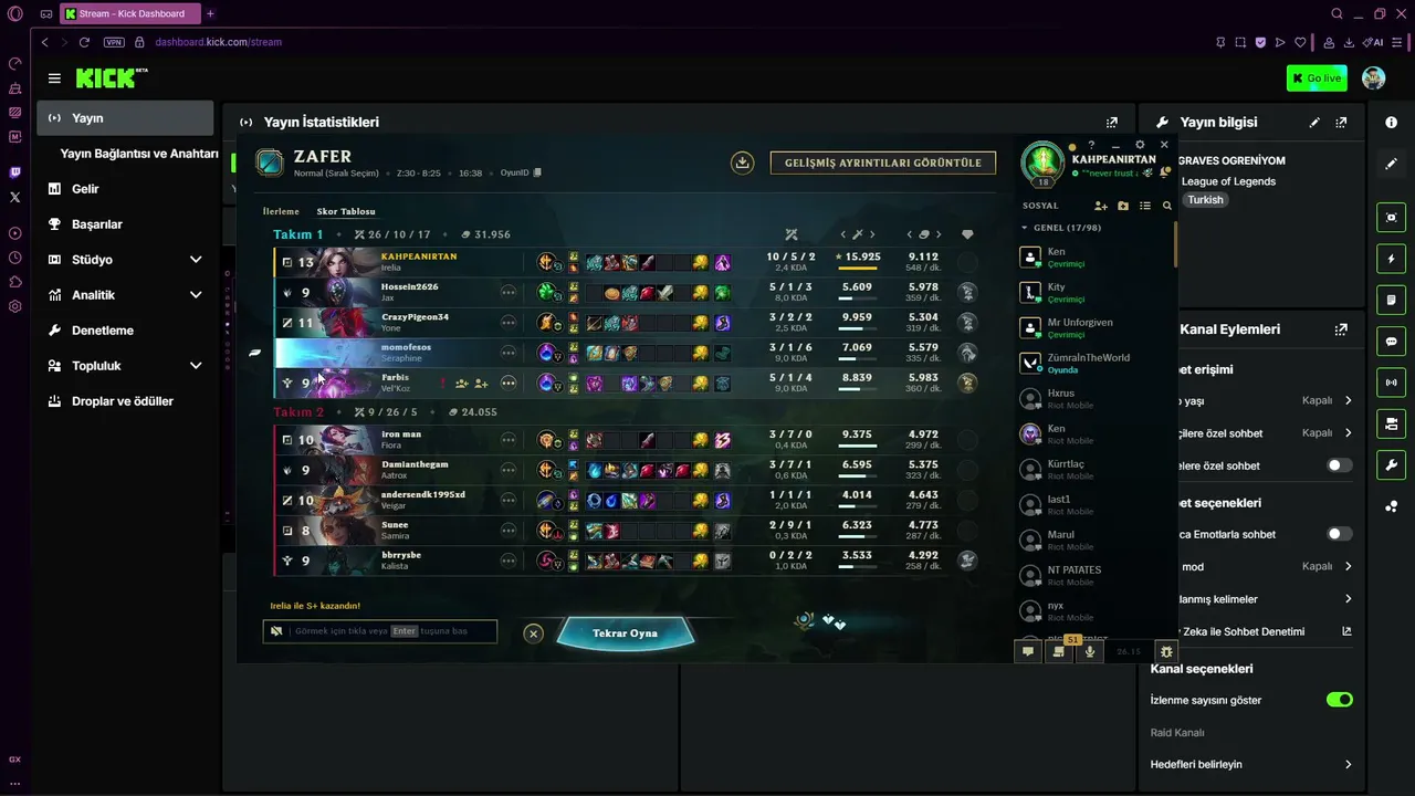 EUW GRAVES OGRENİYOM