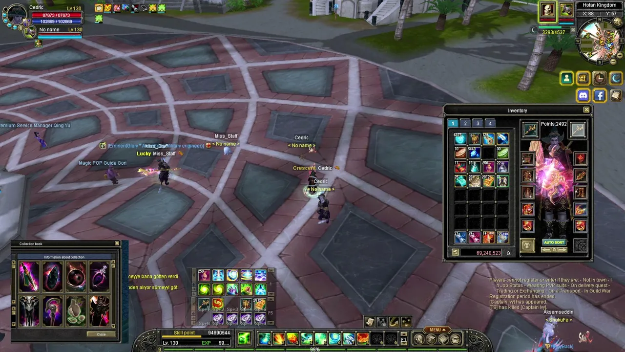 Sailor online 130 cap/ sonuz dungeon döngüsü