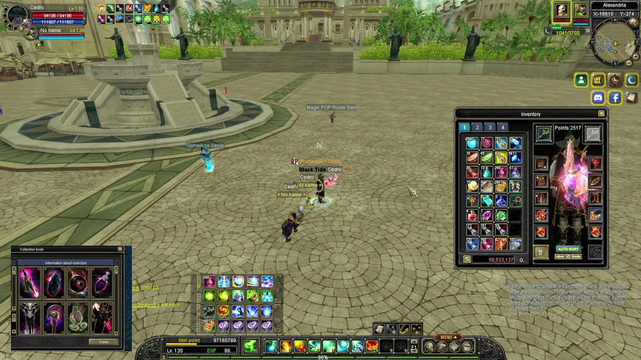 Sailor online 130 cap/ sonuz dungeon döngüsü