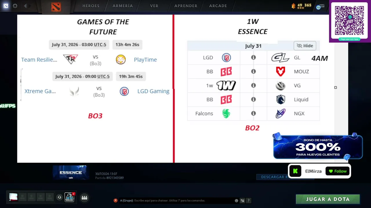 LGD VS MOUZ🔥TORNEO ESSENCE💀| | PARTNER 1XBET CODIGO: 1XMIRZA | !wtsp !tienda !redes !discord !m
