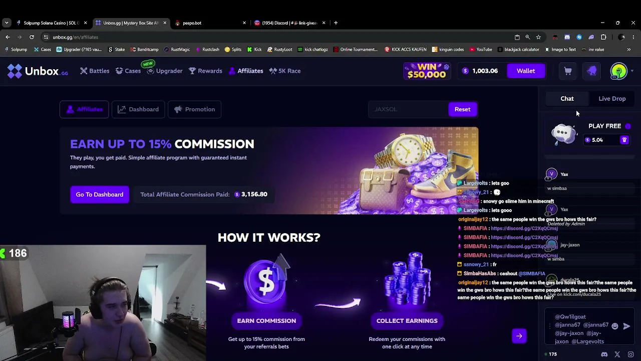 ✖️ UNBOX 200 START! ✖️ NEW SPONSOR W! ✖️ !unbox !discord ✖️