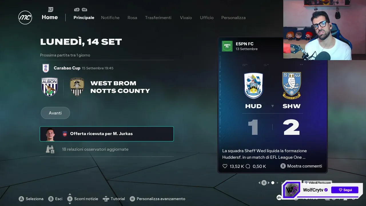 FC26⚽️Carriera: Cesc Fabregas⚽️Notts County🤍🖤Season 2 - EFL League I -  Obiettivo PROMOZIONE! e TRIPLETE!🟣 @wolfcrytv 🟣on ❗️social