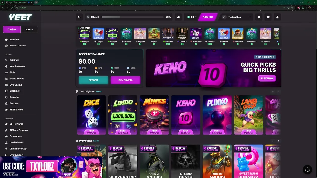 $250 RAW START | New Rankup Rewards in !discord | !YEET | !tiermatch !socials