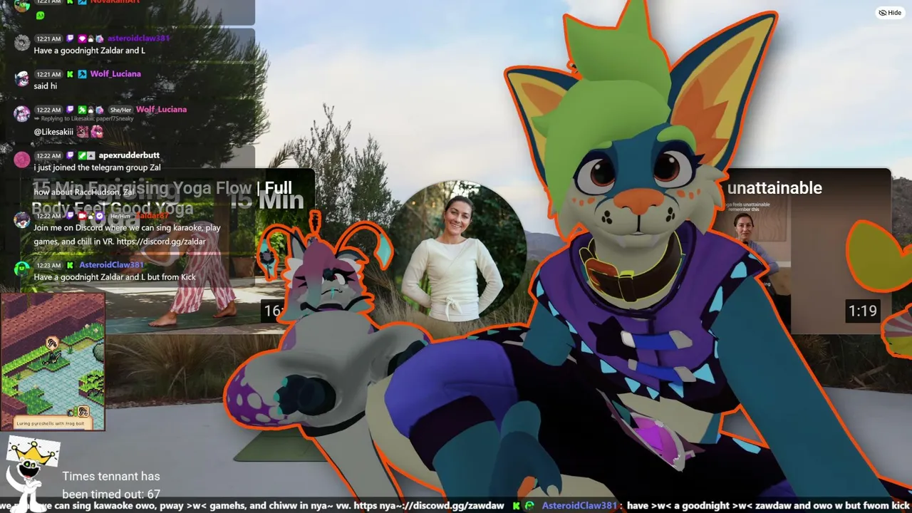 🦊🦇| Mindfullness Mondays in VRChat with Yoga Later! | First Kick Stream!