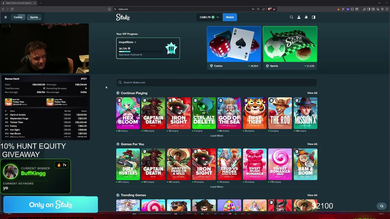 !STAKE RAW GAMBA |  $15,000 LB | TRIPLE WEEKLY BONUSES | 10% WEEKLY LOSSBACK | WEEKLY RAFFLES|  !discord !x