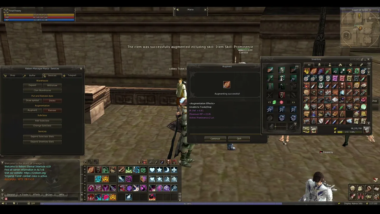 UPANDO NO L2REBORN 10x
