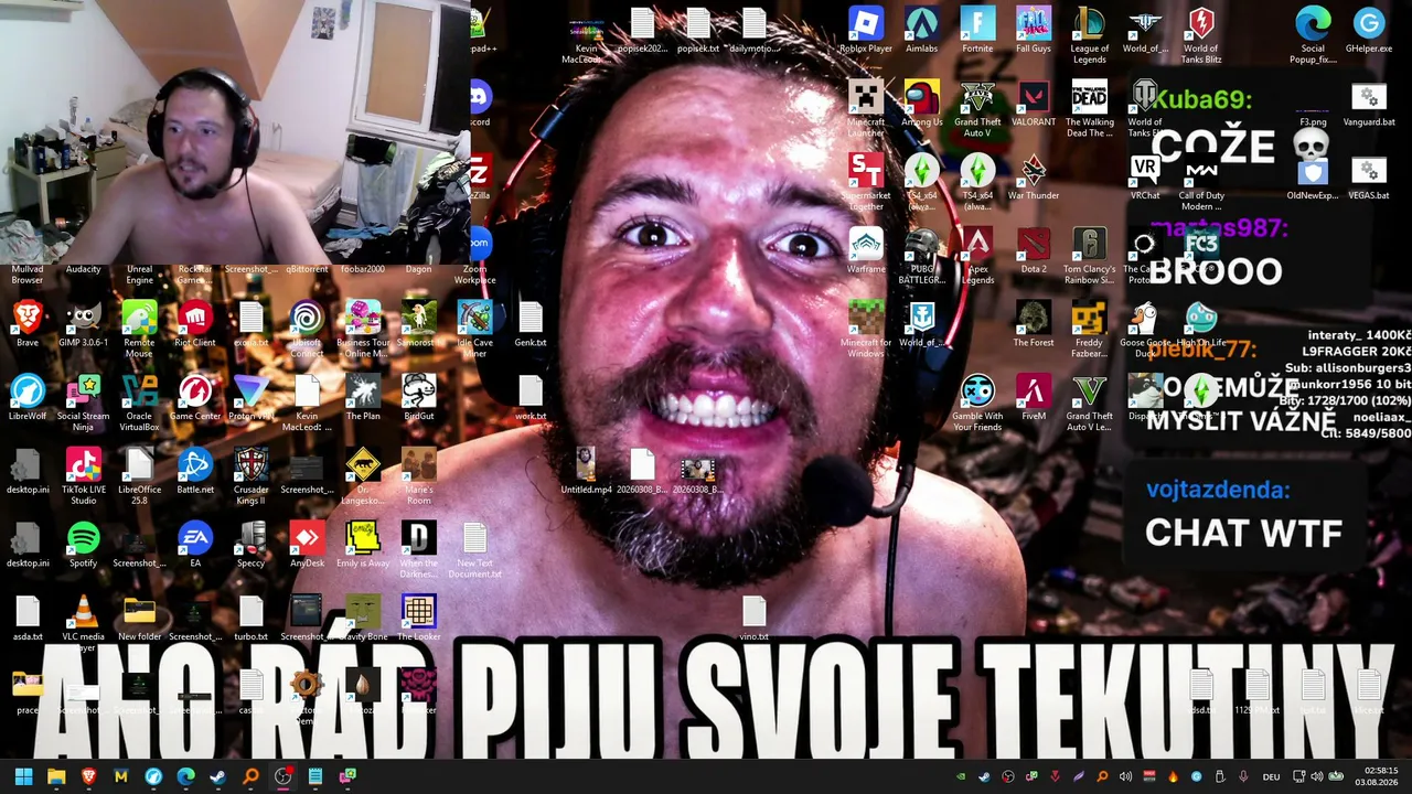 Tuna zábavy | Soutěž o hry | !yt !tt !ig !snap !dc | Alerty | Interaktivní útoky na obrazovce