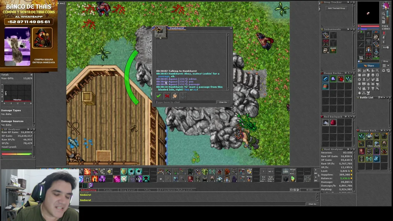 (ENG) (SPA) MS 1300, Reseller de tibia, ven un ratito a pasarla bien, !s para hablar
