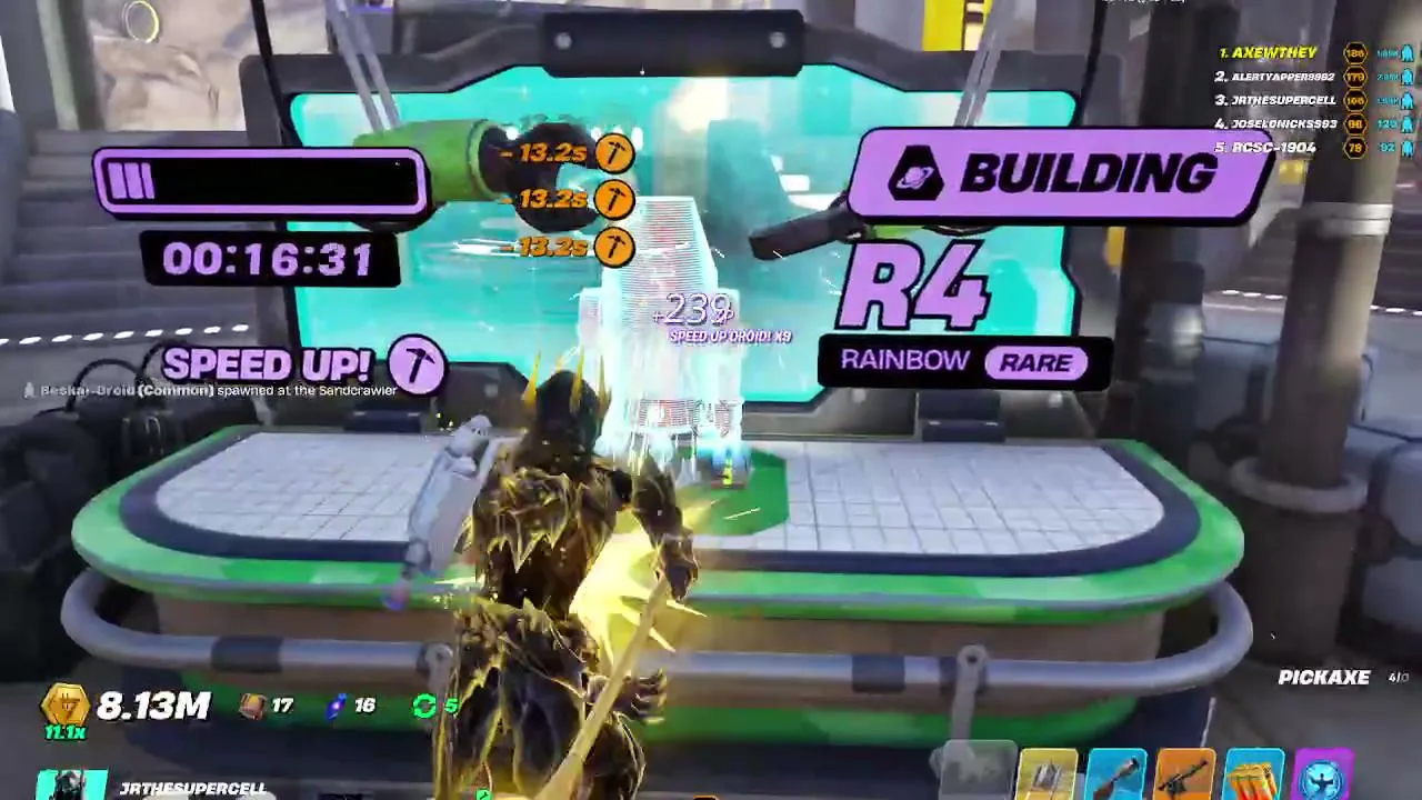 Fortnite droid empire farming and rebirth