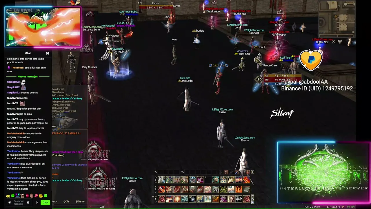 L2 NightZone Server x50 base +1 -- 3 en las 2