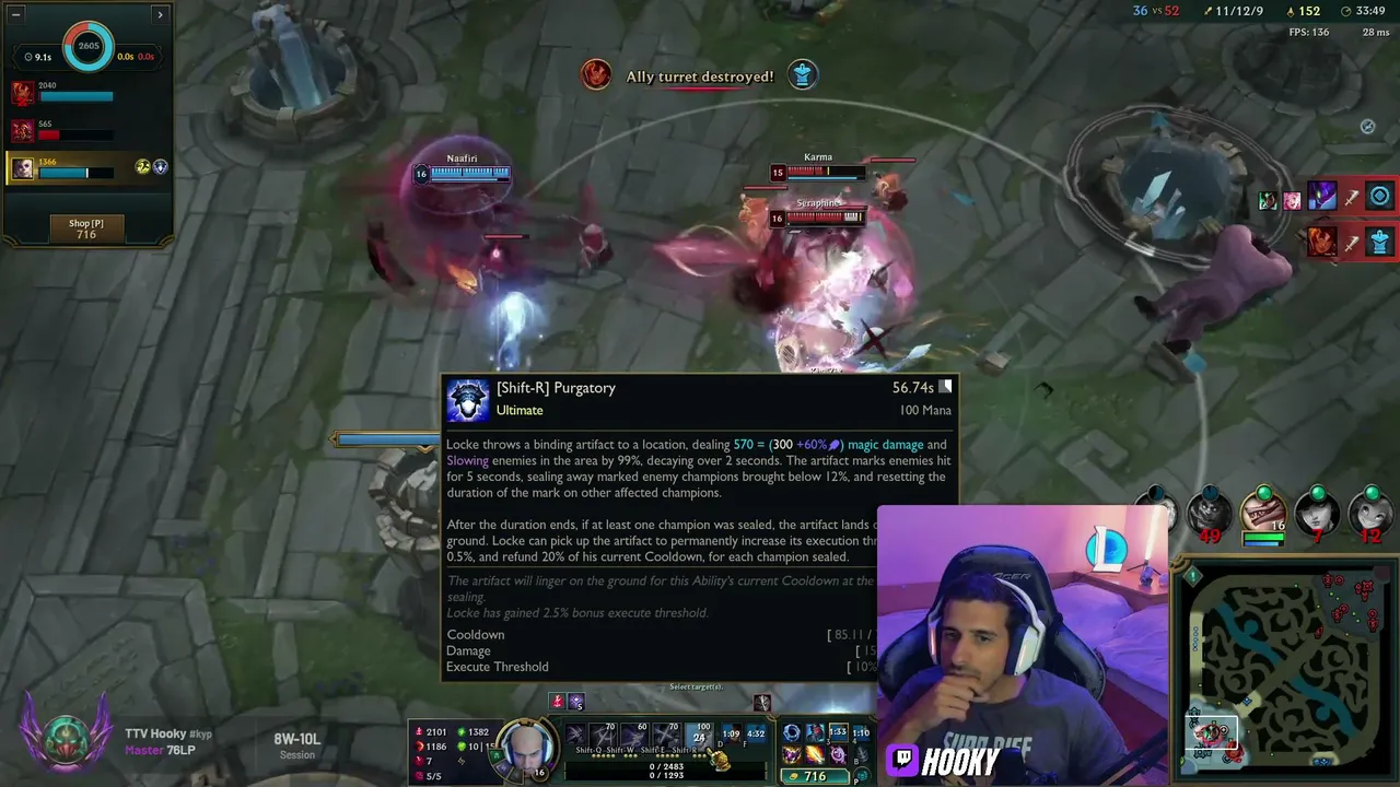PYKE NO INTING OK? 37/60 day of the !challenge.. IM CLOSER TO BALD  !rank | @Hooky