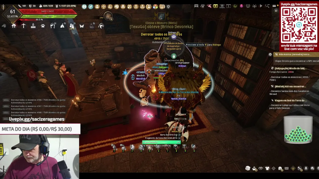 BLACK DESERT! Banquete dia 25/07 22 HORAS