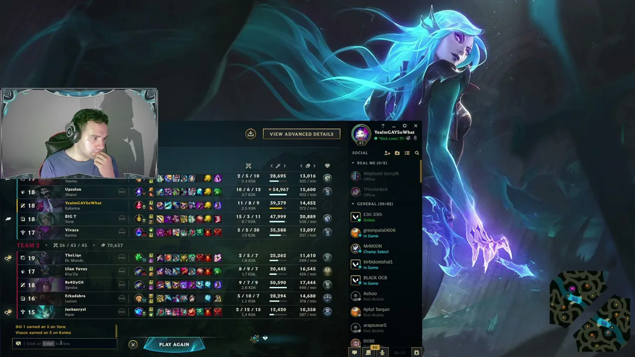 1.3MN Katarina olarak FLEX'deyiz! #Tryin2beBetter  !dc, !nick, !insta