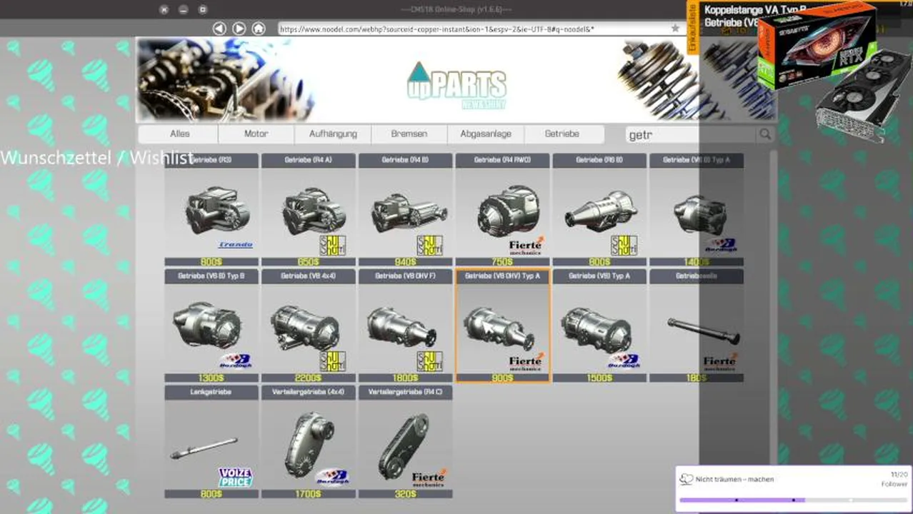 My first stream.