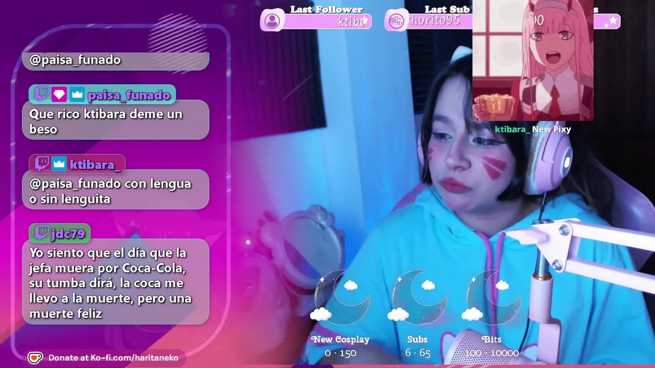 Viernes🌸Cosplay makeuoi🌸Chismesitos y games🌸Tu pollito de colores prendio stream🌸!Redes !Id !pc