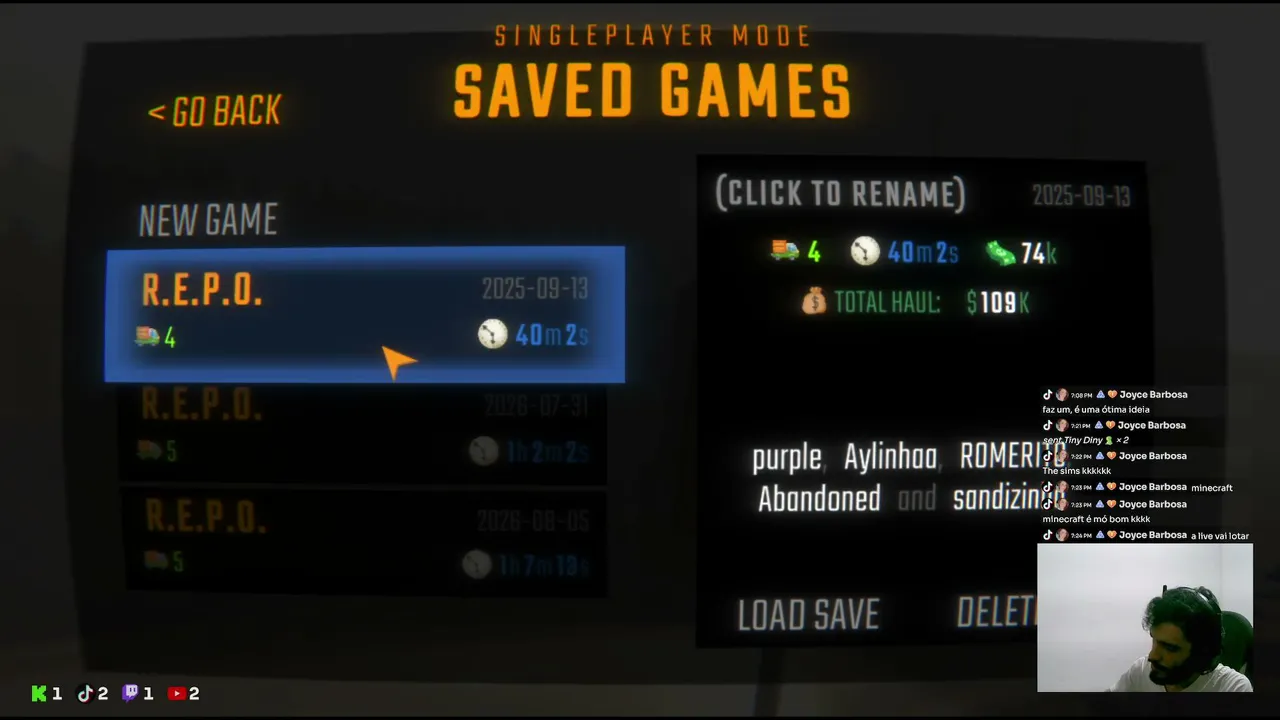 JOGANDO R.E.P.O !pix !discord !links