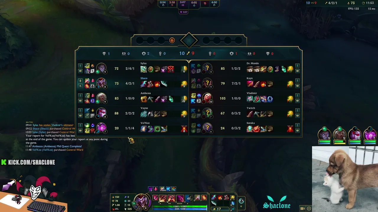 shaco main and dog trainer