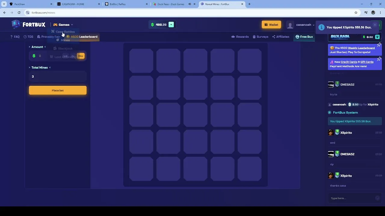 $800 packdraw $450 FORT!! letsgooooo gws left n right