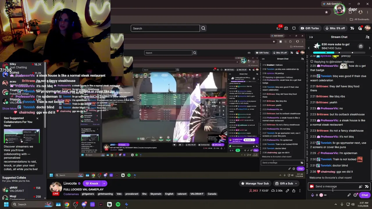 NEW ON KICK W VALORANT STREAMER LIVVCOTE