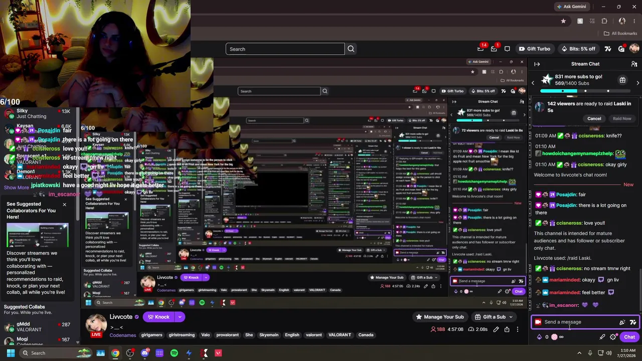 NEW ON KICK W VALORANT STREAMER LIVVCOTE