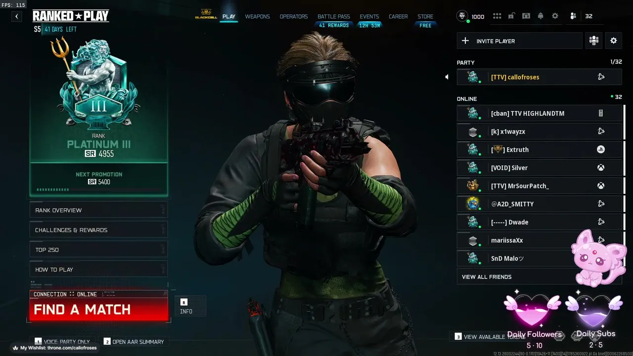 My first ever stream! 🤍| Ranked Road to Iridescent! ❤️