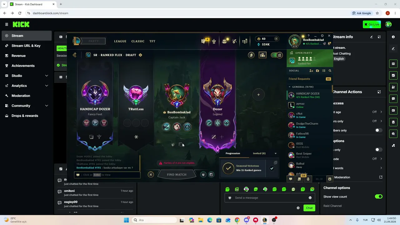 My first stream.