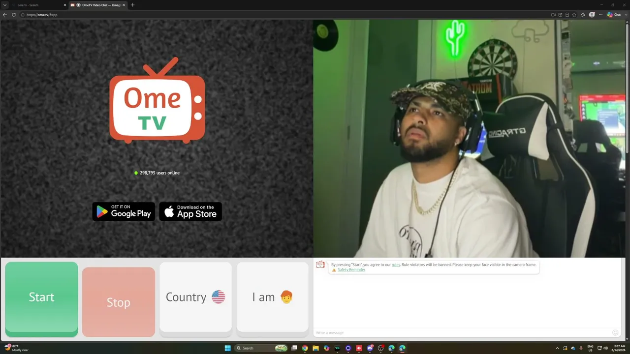 My first stream ome tv