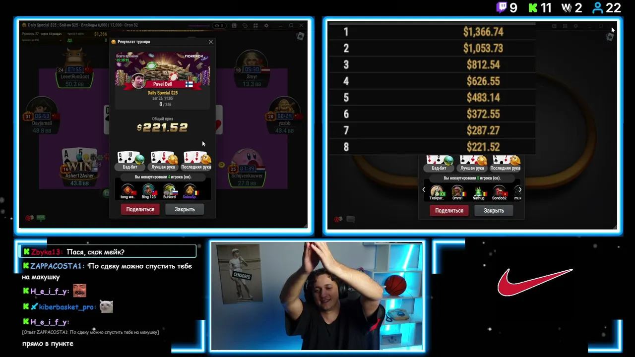 Final Table 25. ПРИТОРМОЗИ-КА, ЖИВЧИК