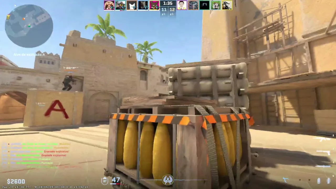 domingola do Cs com os parça