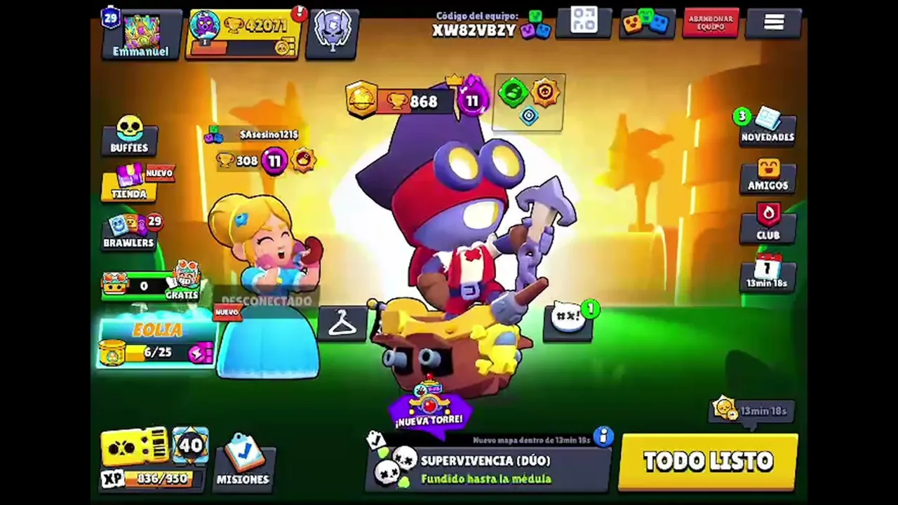 JUGANDO BRAWL STARS