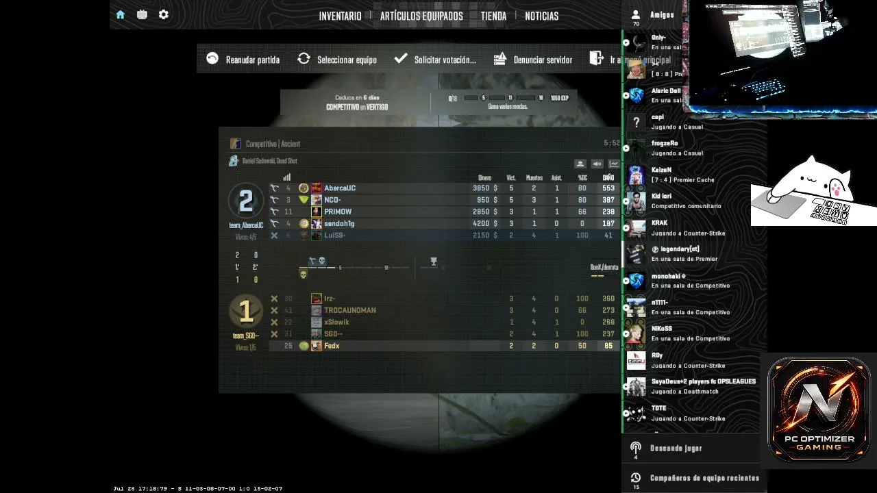 CS2 CON LOS K faceit