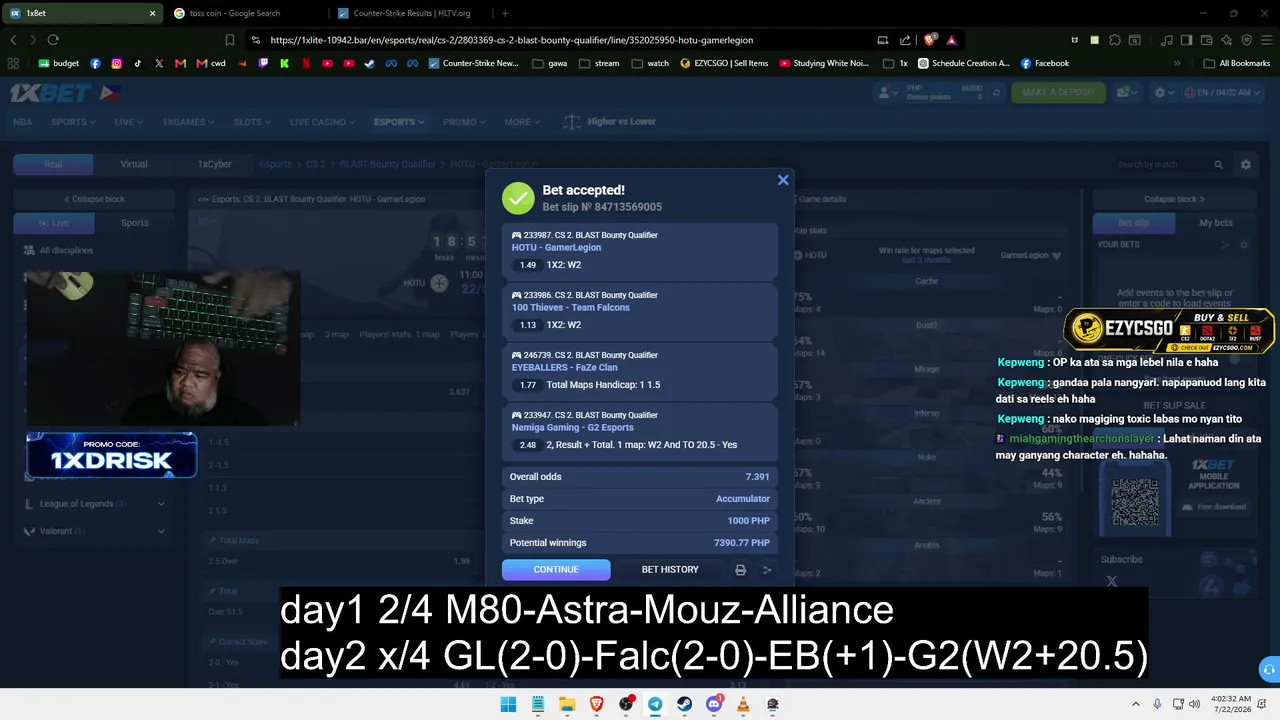 [EN/FIL] M80 vs NIP | BLAST Bounty DAY 1| !ezycsgo !tg