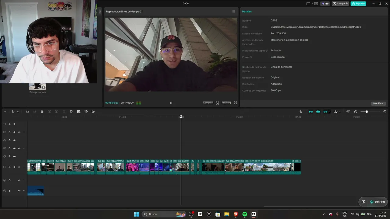 EDITANDO CONTENIDO PARA YOUTUBE