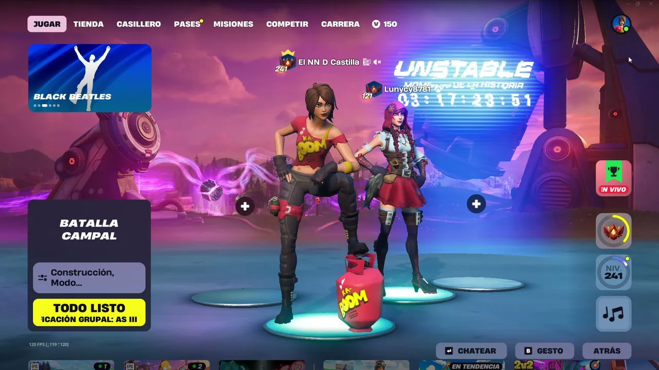 [COL] 🔥 18+ | 🎮 Fortnite con los parceros, Torneo de Copa de la victoria | 🏆 Subiendo rangos y buscando alguna  victoria |  !h 📢