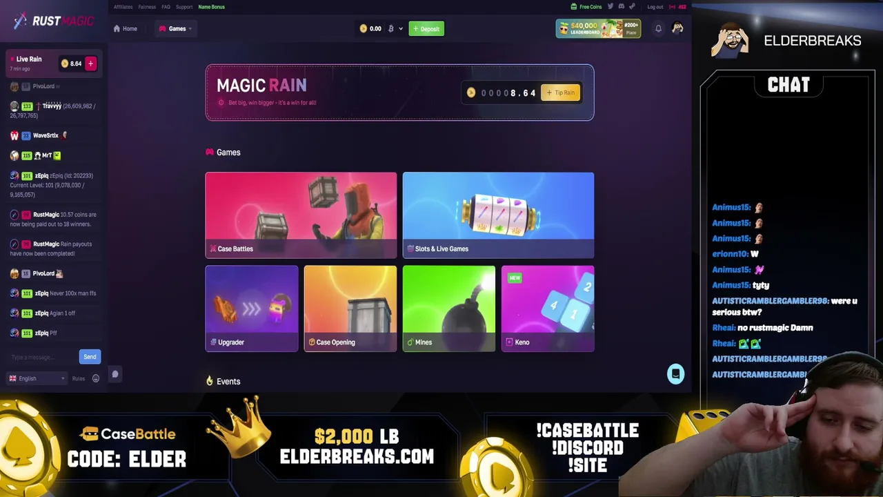 CHAT CALLS | $1,000 CaseBattle with FRGAL | Leaderboards & Rewards at Elderbreaks.com