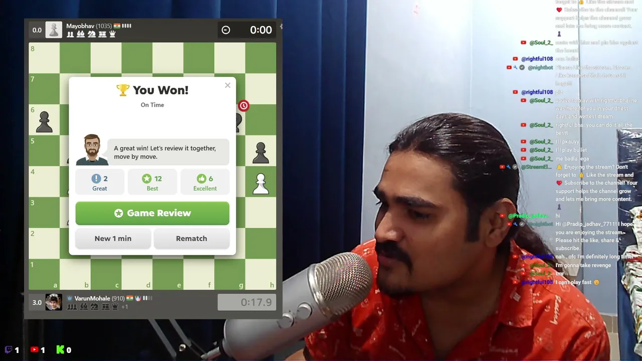 Varun Mohale LIVE ♟️| Chess.com Rated Games | Come Watch & Chat!