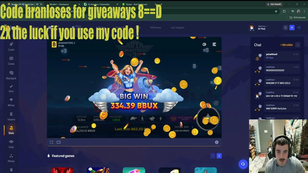 bloxflip giveaways!