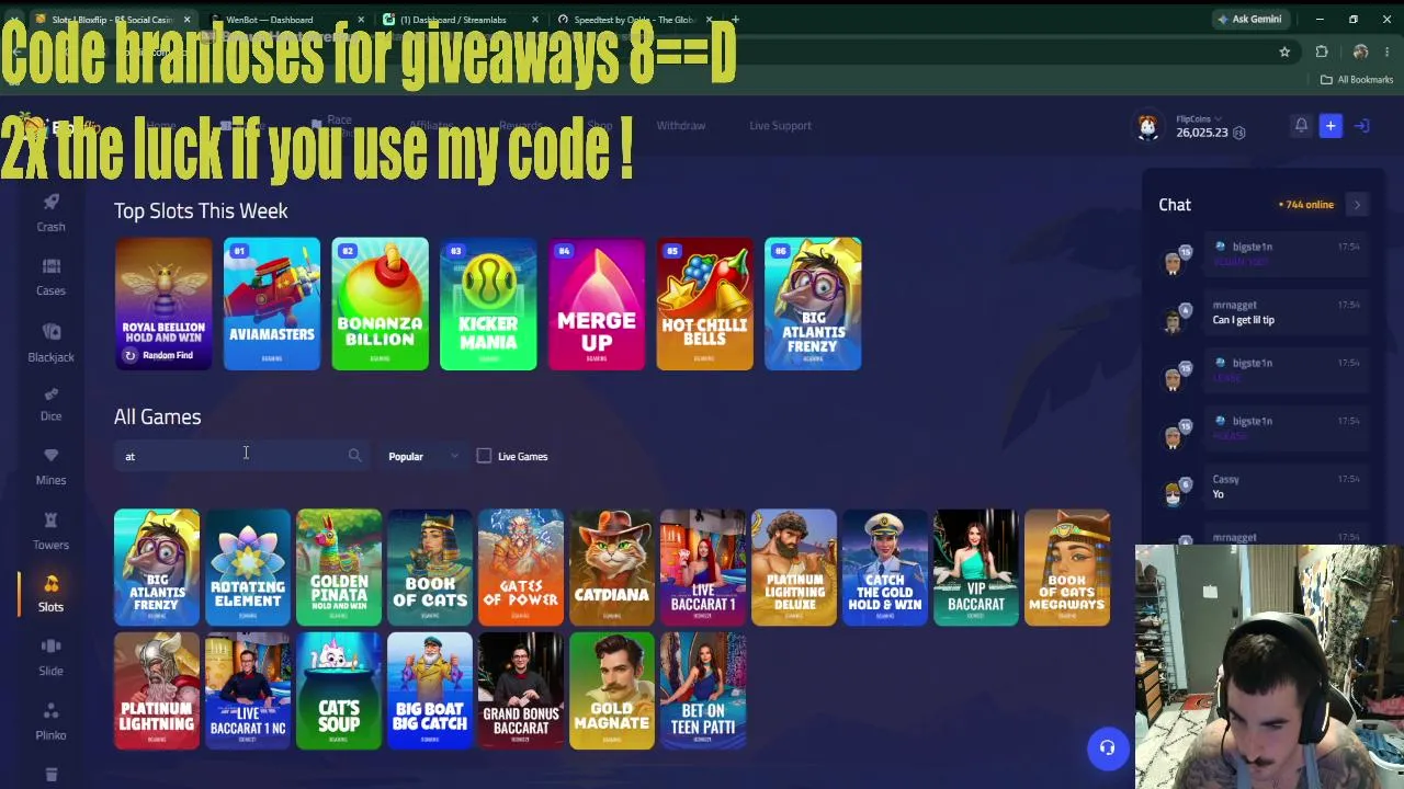 bloxflip live giveaways!