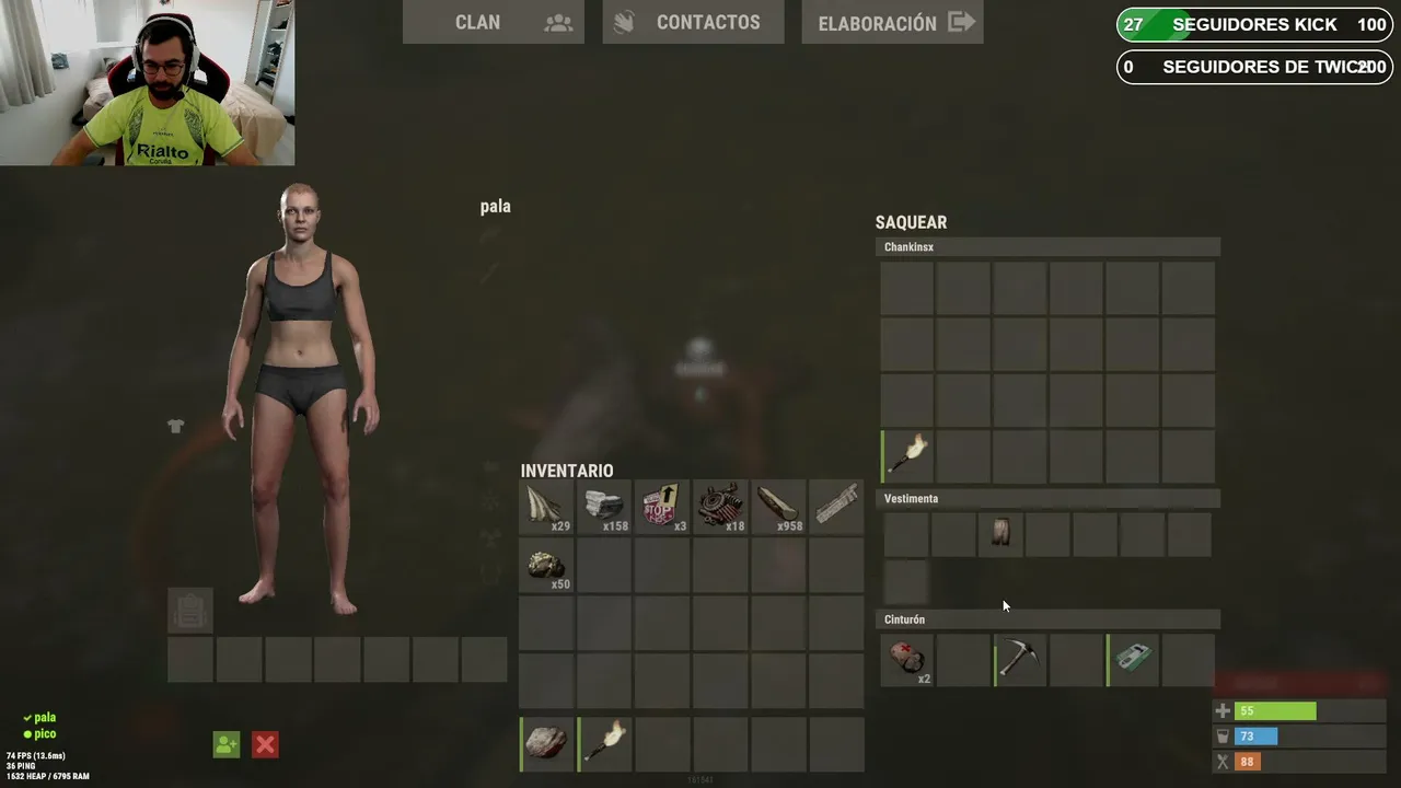 Noob en rust aprendiendo a jugar