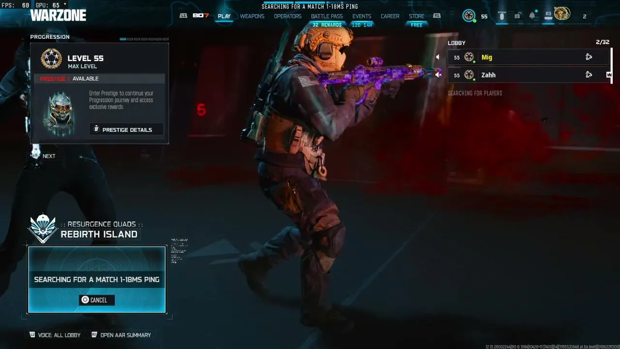 Warzone warzone warzone...