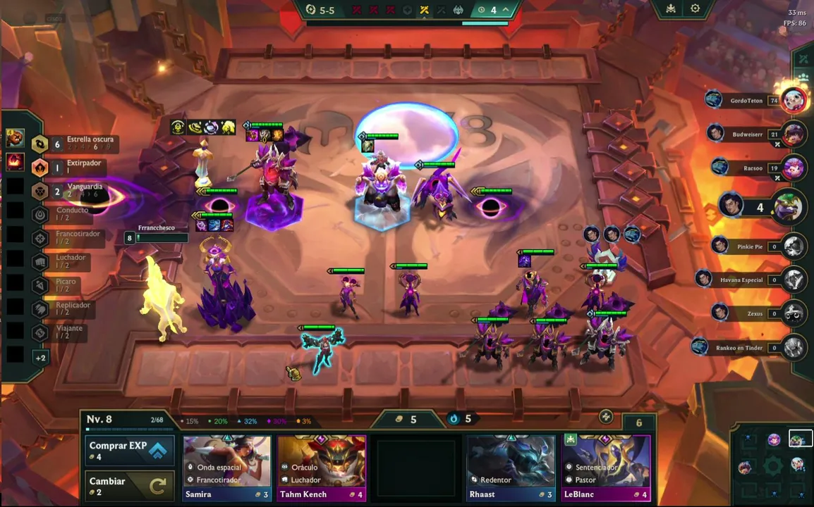 TFT SIN SABER NADA