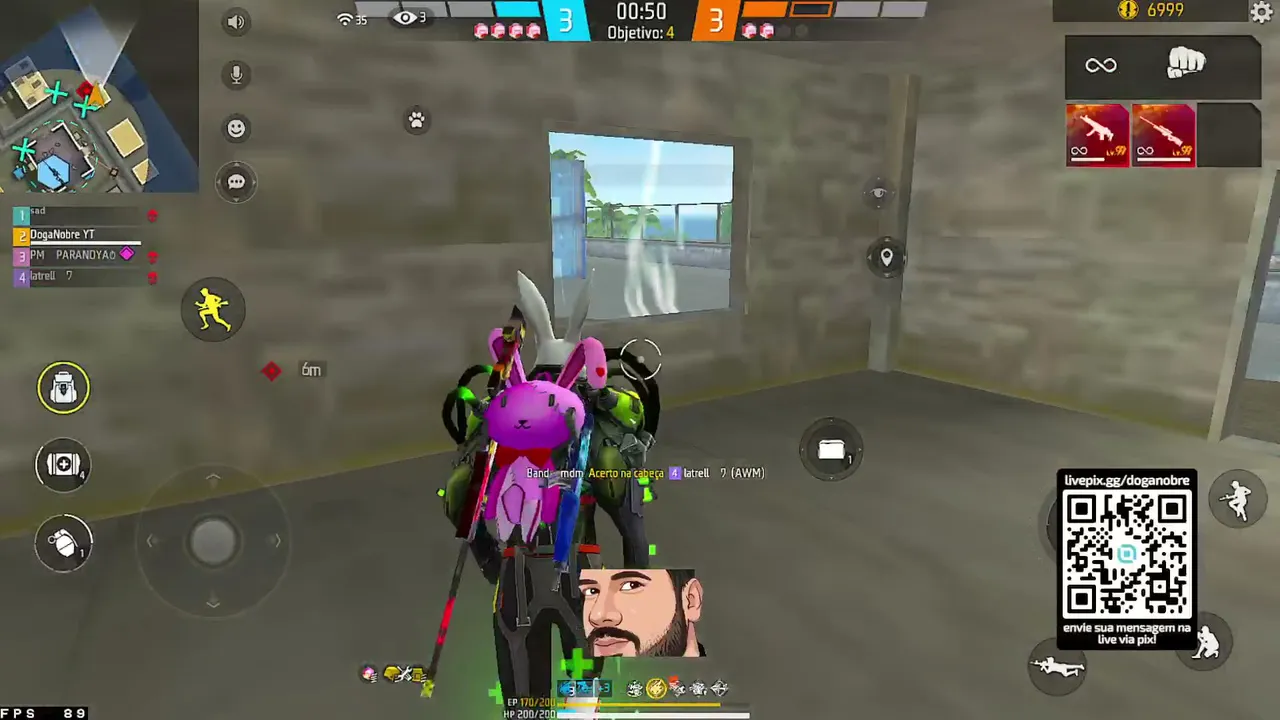 CHAMA NO CHAT - VAMOS JOGAR - SENSI TORTA - CAPA NO PEITO - FREE FIRE AO VIVO