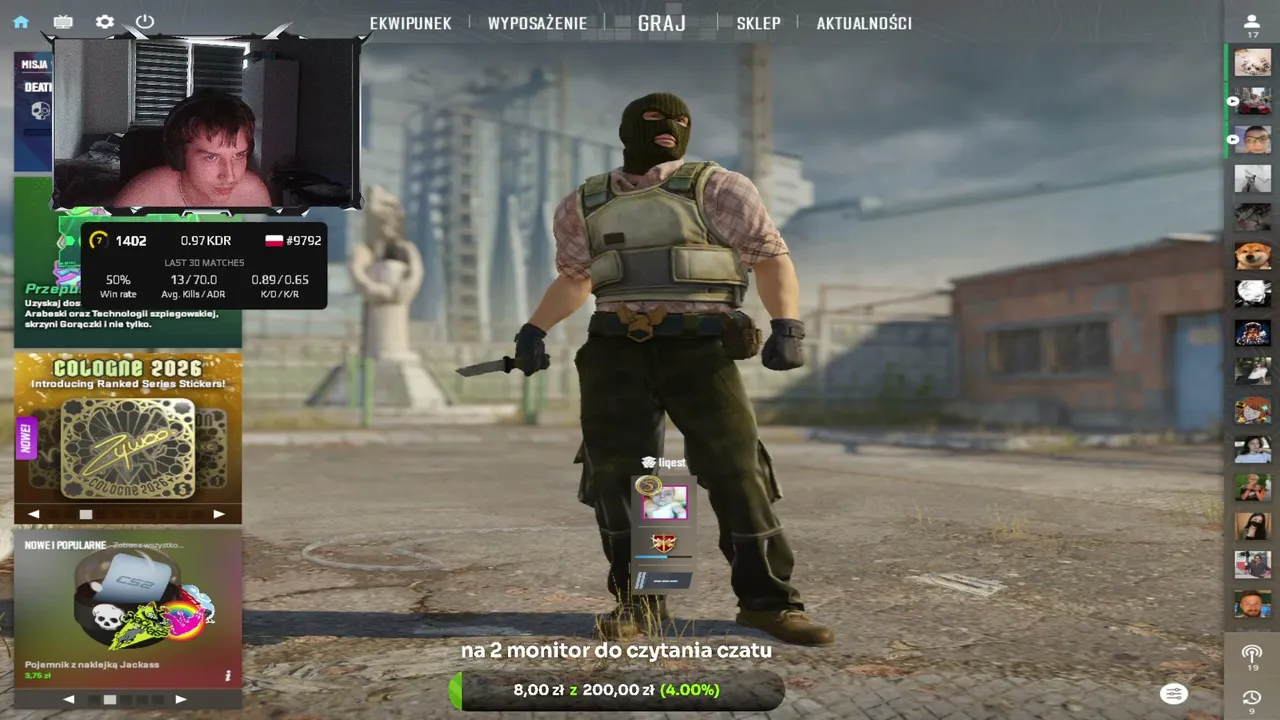 CYRK BLAZENADA I POEZJA NA FACEIT | Kamerka on |  !dc !tt !yt !donate