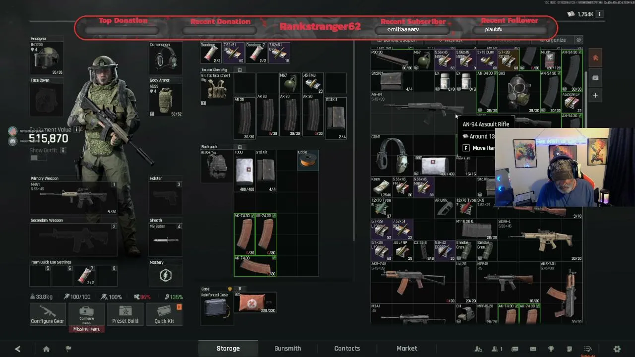 Rankstranger62 is live, playing Arena Breakout: Infinite