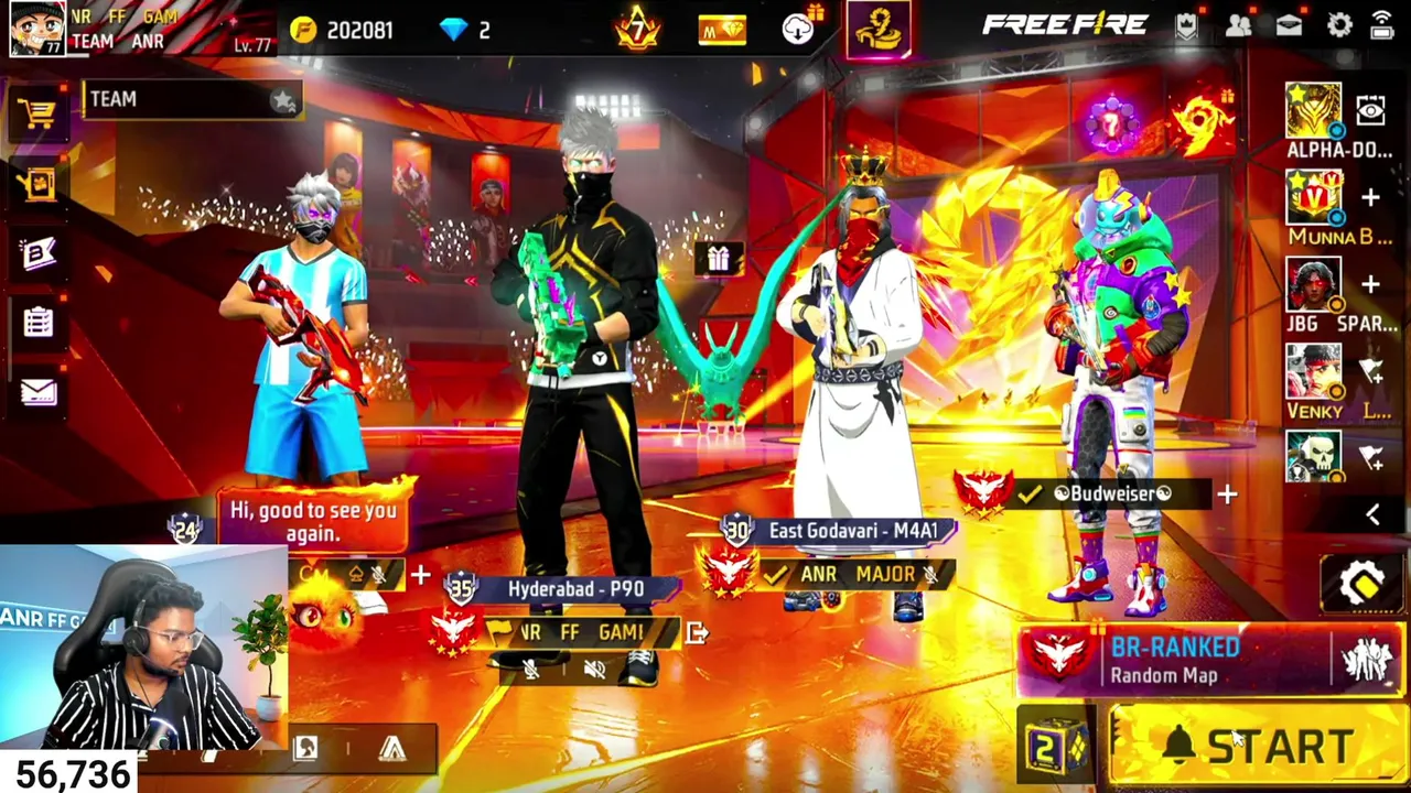 Giveaways & Fun on Kick 🎁  💝| Free Fire Telugu Live  #MBG #freefire #anrffgamer
#FreeFire
#GarenaFreeFire