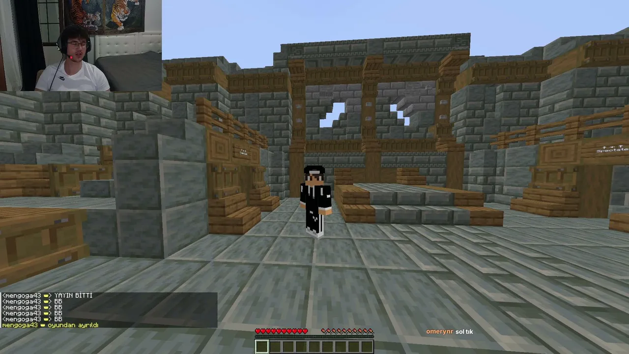 Minecraft izleyicilerle PvP