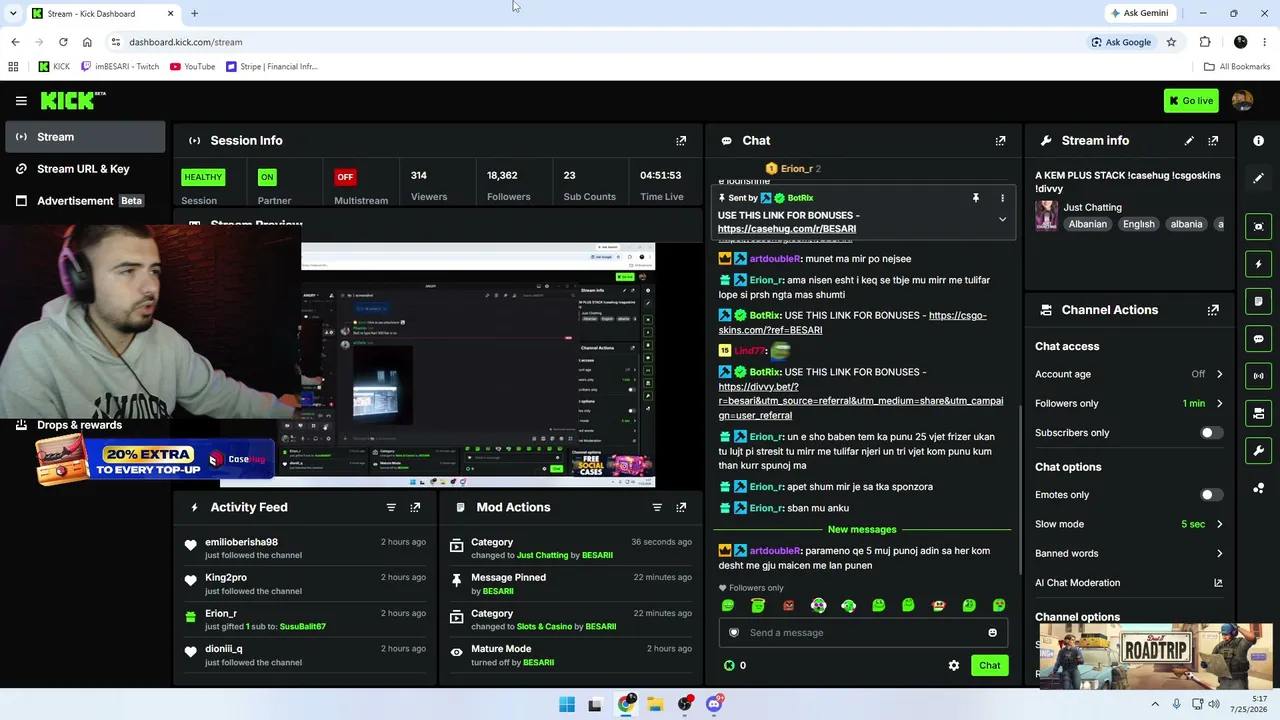 A KEM PLUS STACK !casehug !csgoskins !divvy