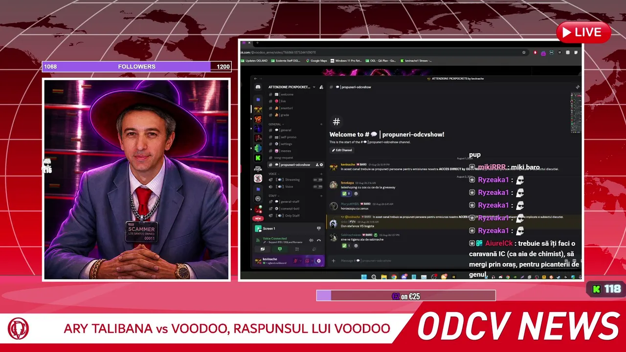 [LIVE - OGLAND ROMANIA]🟣 ODCVNEWS continua cu confruntarea Ary & VooDoo 🟣 A PLECAT JIHADUUUUUUUU 🟣