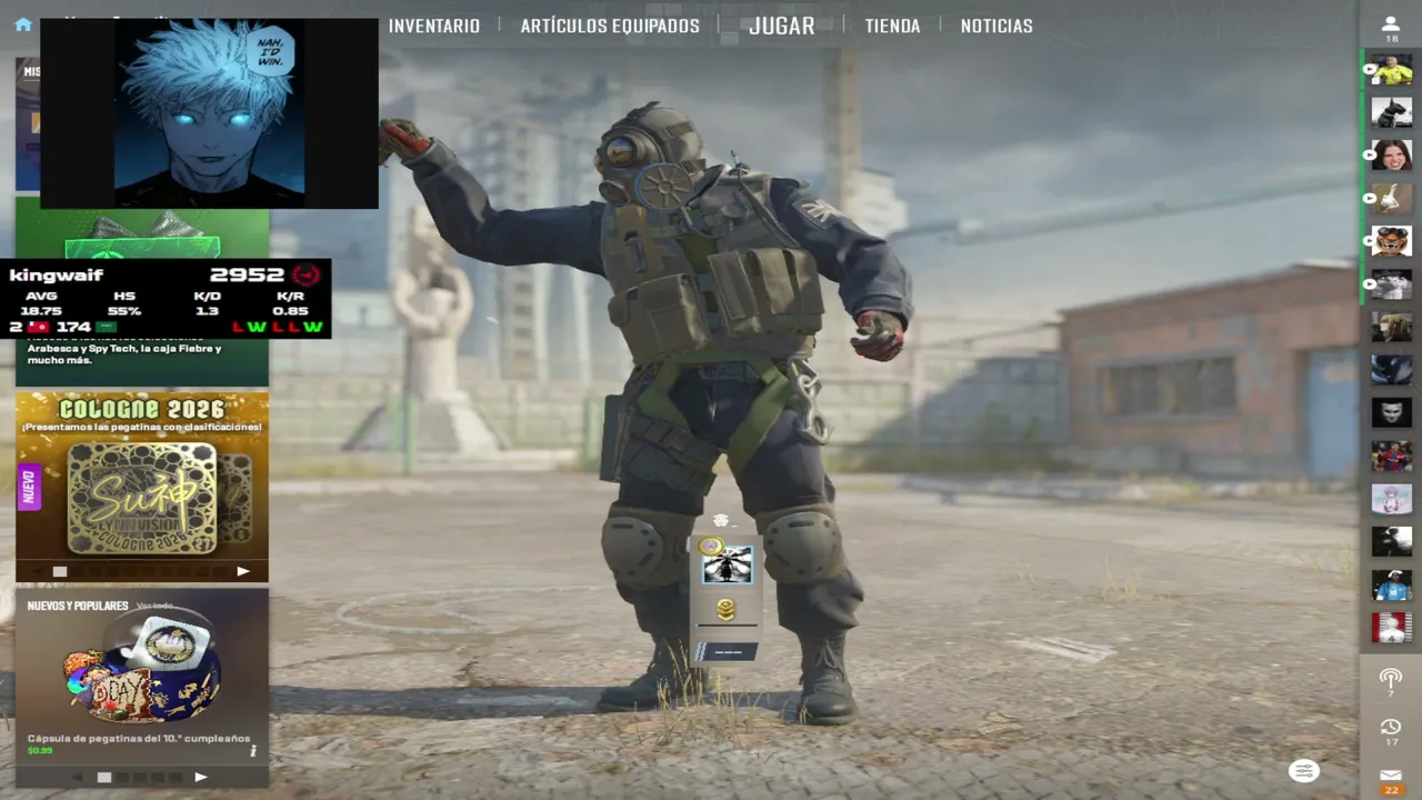 un poco de rocket y despues pugs   !redes| !elo| !delay| !sens